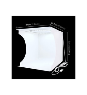 Unico Puluz Pu5030 Mini Stüdyo 30x30cm Led Işıklı Ürün Çekim Çadırı Softbox