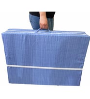 Katlanır Yatak Yer Yatağı Sünger Yatak Tek Kişilik 80x180 MAVİ ÇİZGİLİ