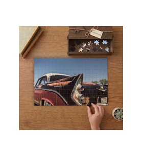 Klasik Otomobil Eski Model Araba Tasarımı 240 parça Ahşap Puzzle Ahşap Kutuda MP01485