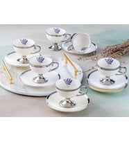 Acar HXF-05177 Miranda Silver 6lı Kahve Fincan Takımı