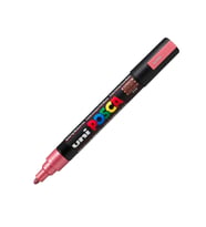 UNİ POSCA SU BAZLI POSTER MARKER 1.8-2.5 METALİK KIRMIZI PC-5M