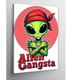 Kanvas Tablo Uzaylı Gangster