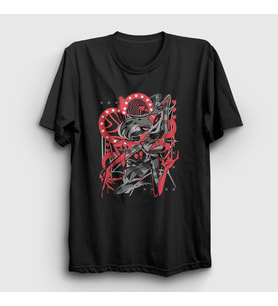 Presmono Unisex Siyah Angel Dust Helluva Boss Hazbin Hotel T-Shirt 526128tt