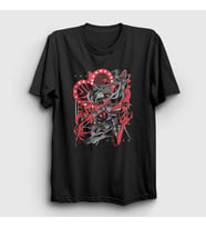 Presmono Unisex Siyah Angel Dust Helluva Boss Hazbin Hotel T-Shirt 526128tt