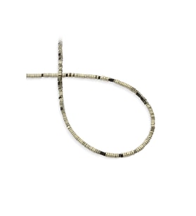 Hematit Doğal Taş Parlak Antik Sarı Dore Kesim 2x1mm Dizi