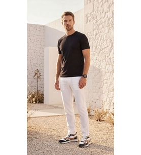 Premium %100 Organik Pamuk Basic Slimfit Siyah Erkek Tişört