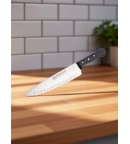 Sürbisa 61080 Oluklu Sürmene Şef Aşçı Bıçağı Pimli Sap 20 Cm