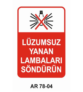İŞ GÜVENLİĞİ UYARI LEVHASI 1 ADET PVC 21 X 29CM
