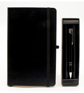 Siyah Defter & Siyah Tükenmez Kalem Hediye Seti