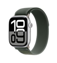 Apple Watch 7 41mm Uyumlu Kordon Trail Loop Hasır Yumuşak Kumaş Zore KRD-77 Kayış (Açık Yeşil)