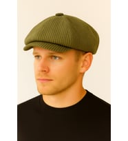 Kışlık Kadife Ingiliz Kasket Peaky Blinders Model Erkek Kasket Dökümlü Kadife Kasket