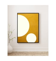 Ahşap Çerçeveli Tablo - Modern,Minimalist Geometrik,Soyut Tasarım,Tablo-Çerçeveli Poster (Karışık)
