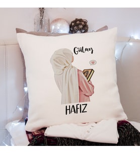 Hafız Tasarımlı Yastık Kişiye Özel