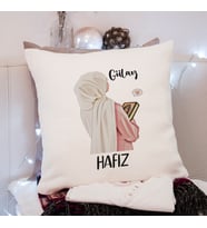 Hafız Tasarımlı Yastık Kişiye Özel