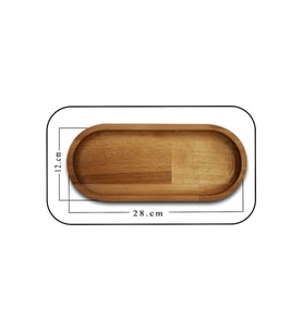 Ahşap Oval Sunumluk Çerezlik Kahvaltılık Lbovl02