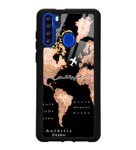 Reeder P13 Blue Max Uyumlu Transparan Harita Tasarımlı Glossy Telefon Kılıfı
