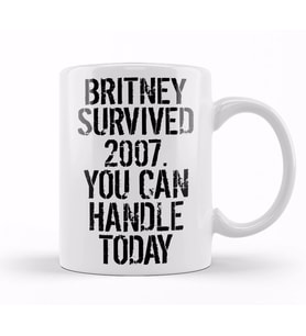 Britney   Survived  2007 Kupa Bardak Porselen