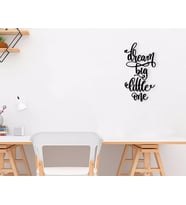 BK Home Dream Ahşap Duvar Yazısı (Siyah)