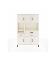 Arges Gardrop 9 Raflı 3 Çekmeceli 6 Kapaklı 132x30x195 Aytaşı-Aytaşı
