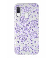 Samsung Galaxy A20e   Kapak Nostalji Desen Tasarımlı Şeffaf Silikon Kılıf