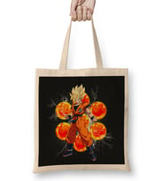 Goku Super Saiyan Bez Çanta Uzun Saplı