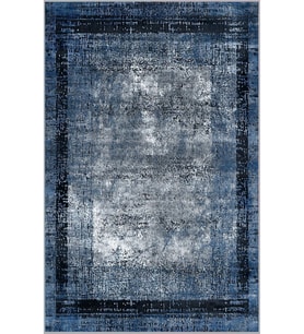 Eliana Home Baskılı, Yıkanabilir Kaymaz Taban Salon Halısı LNA0568 100x150 cm (Mavi)