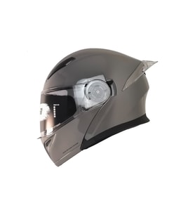 Motosiklet Çene Açılır Kask Ece 22.06 Güvenlik Sertifikalı Güneş Vizörlü Motor Kaskı Nardo Grey