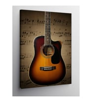 Kanvas Tablo Klasik Akustik Gitar 100 X 140 Cnvsdkey-125856-100-140