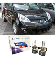 Nissan Note Led Xenon Uzun + Kısa Far Ampulü H4 Mono Yeni Seri Beyaz 2006-2012