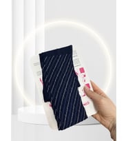 Penti Spiral Navy Burgulu Mavi 20 Den Modern Külotlu Çorap (Lacivert)