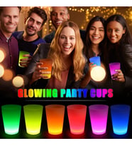 Glow Partisi Bardakları 6 Renk 6 Adet 1.5 oz
