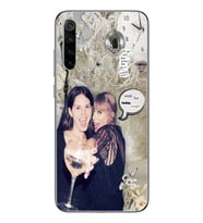 Redmi Note 8 Uyumlu Lana Del Rey ve Taylor Swift Desenli Şeffaf Telefon Kılıfı