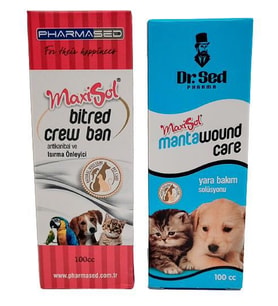 MAXİSOL ANTİKANİBAL VE ISIRMA ÖNLEYİCİ 100 CC +Köpek Yara Çizik Temizlik Bakım Solüsyonu 100cc (Karışık)
