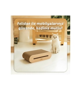 Oluklu Mukavva Kedi Tırmalama Kanepesi - Oval Tırmalama / (45X12,5X24CM) Medium - CS6 LW