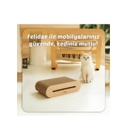 Oluklu Mukavva Kedi Tırmalama Kanepesi - Oval Tırmalama / (45X12,5X24CM) Medium - CS6 LW