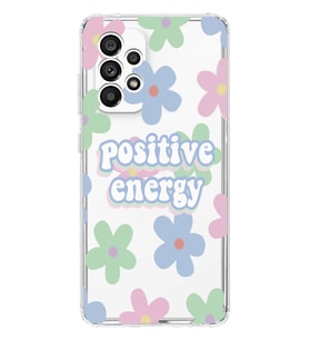 Samsung Galaxy A32 Uyumlu Positive Energy Tasarımlı Şeffaf Telefon Kılıfı