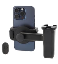 ayex Manyetik Vlogging El Gribi  Bluetooth Uzaktan Kumandalı  Tripod ve Cold Shoe Uyumlu Telefon Tutucu (Siyah)