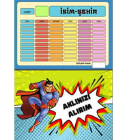 İsim-Şehir Oyunu YAZ-SİL (PVC Kaplı)