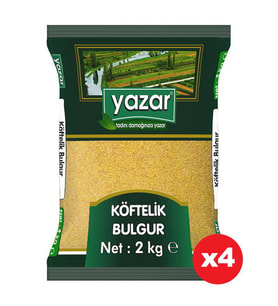 Yazar Köftelik Bulgur 2 Kg. x 4 Paket
