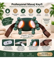 ÇİFT EL ŞEKLİNDE BOYUN VE OMUZ MASAJ ALETİ 5V - 2000mAH 165X155X135MM DP-770 (5343)