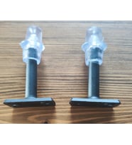 Cyd Plastik 8 cm Çubuk Kapı Tampon - Siyah - 10'lu Set