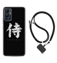 Infınix Hot 12 Kılıf Resimli Boyun Askılı İpli Desenli Silikon Samurai 1340