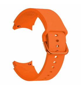 Microsonic Samsung Galaxy Watch 4 Classic 46mm Kordon Solid Silicone Band Turuncu