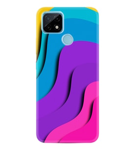 Realme C11 C21 C21Y C25Y C11 2021 Kılıf Desemli Silikon Renk Cümbüşü 1631