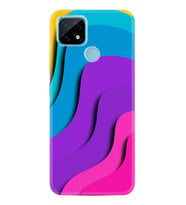 Realme C11 C21 C21Y C25Y C11 2021 Kılıf Desemli Silikon Renk Cümbüşü 1631