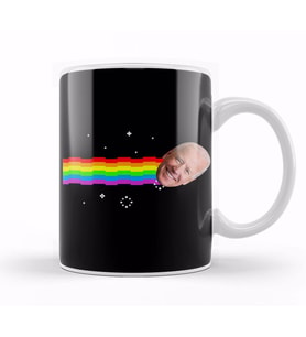Joe Biden Nyan Cat Kupa Bardak Porselen