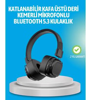 Deep Bass Destekli Kablosuz Katlanabilir Kulak Üstü Kulaklık (Çok Renkli)