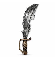 Eskitme Detaylı Plastik Korsan Kılıcı - 45 cm