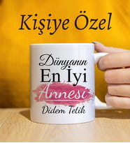 Anneler Gününe Özel Tasarım Kişiye Özel Kupa