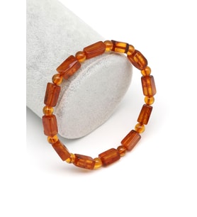 Damla Kehribar Bileklik – 5 × 11 mm  5 gr  18 cm
